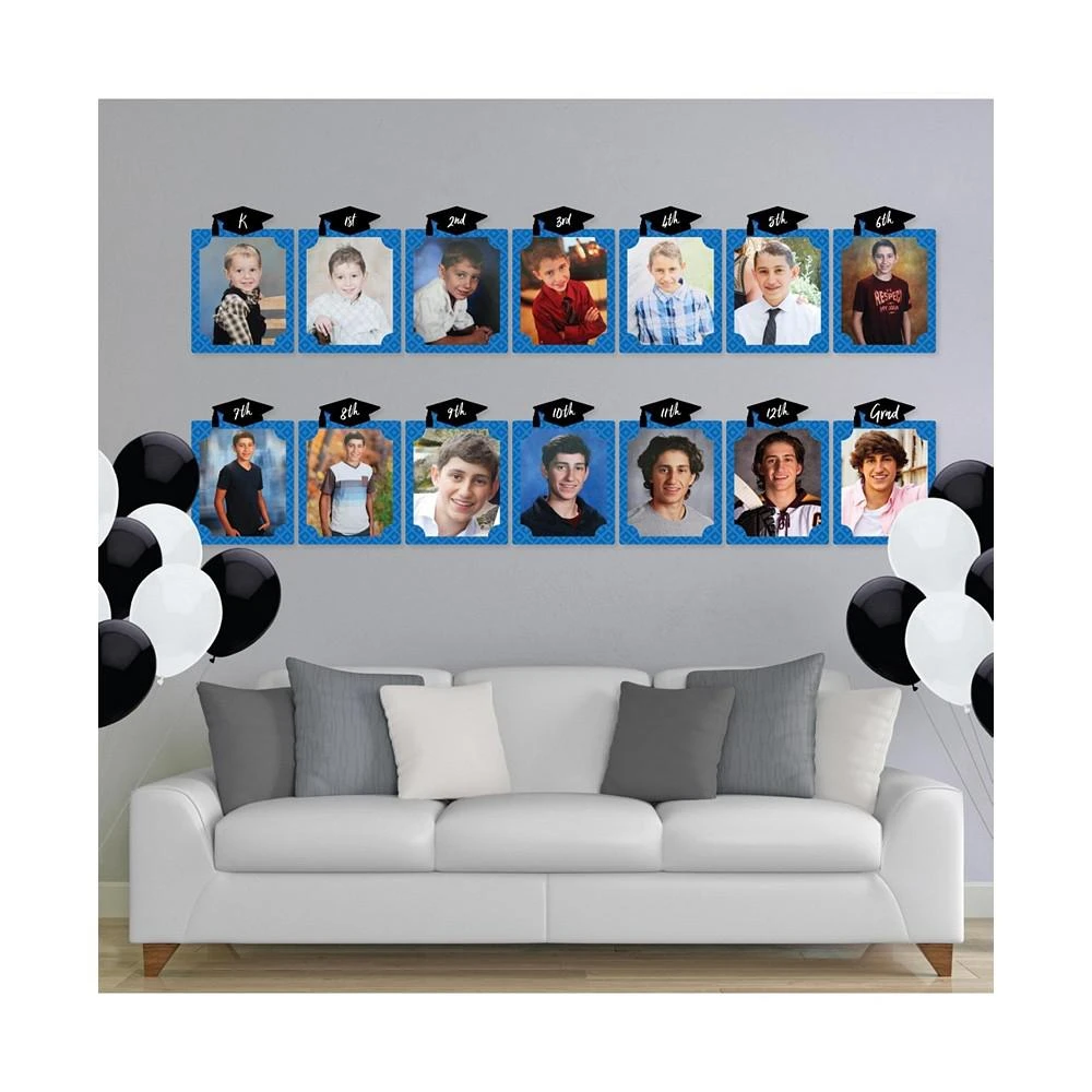 商品Big Dot of Happiness|Blue Grad Best is Yet to Come - 8 x 10" K-12 Photo Holder DIY Picturific Display,价格¥224,第3张图片详细描述