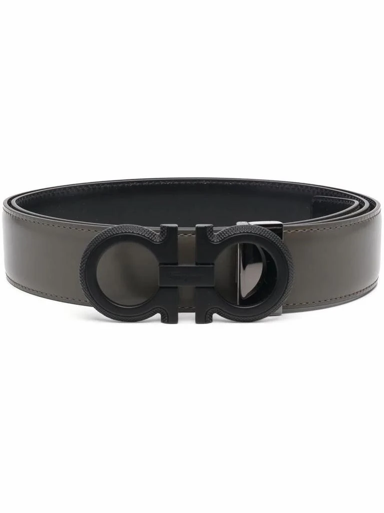 商品Salvatore Ferragamo|Salvatore Ferragamo Mens Green Leather Belt,价格¥3538,第1张图片