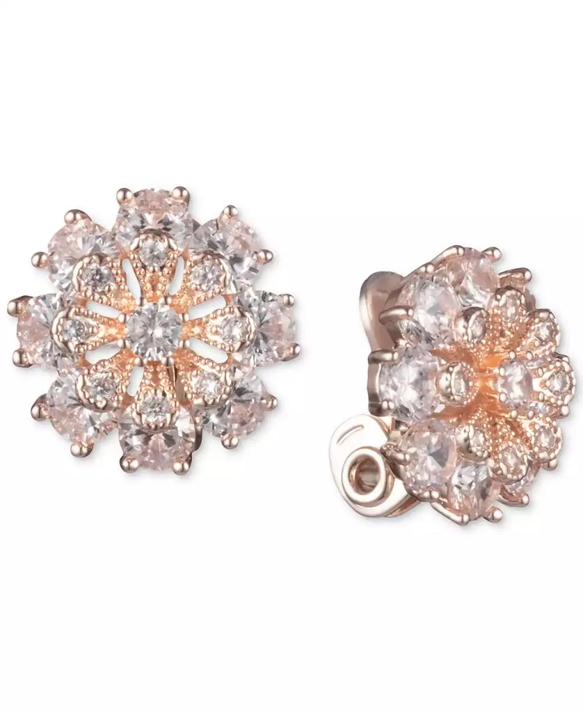 商品Anne Klein|Crystal Flower Clip-On Button Earrings,价格¥119,第1张图片