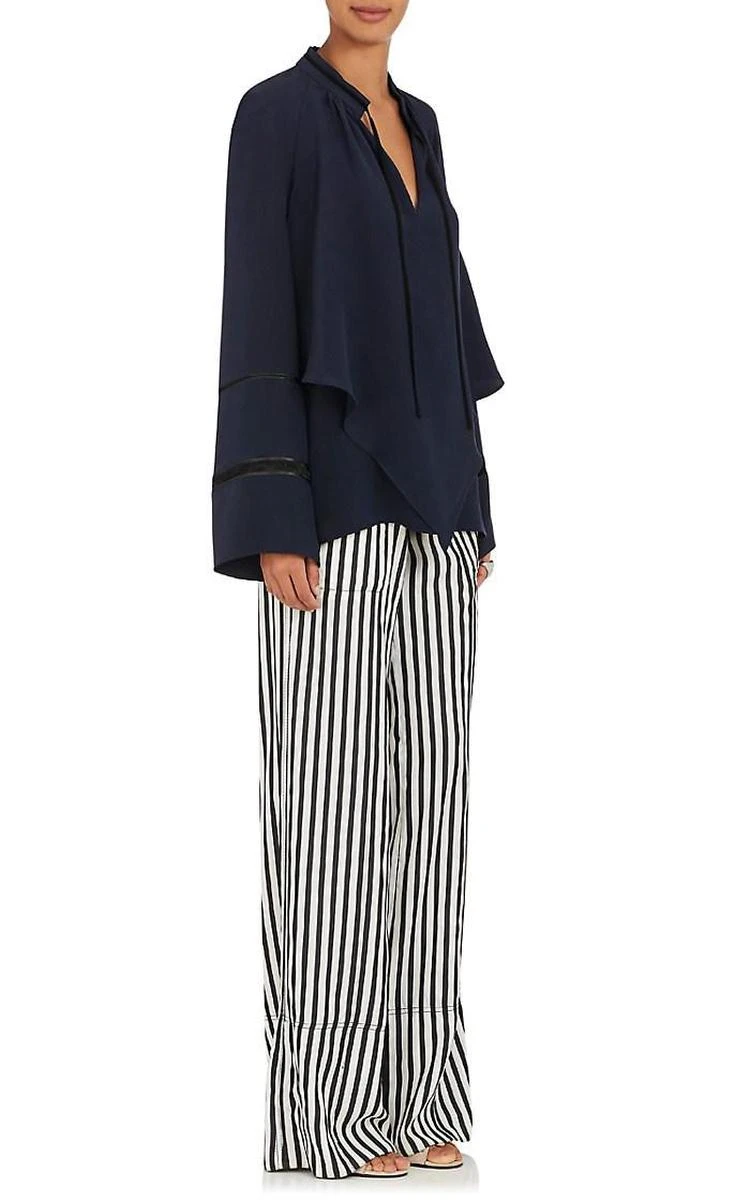 商品Derek Lam|Silk Crepe Double-Layered Tieneck Blouse,价格¥6717,第3张图片详细描述