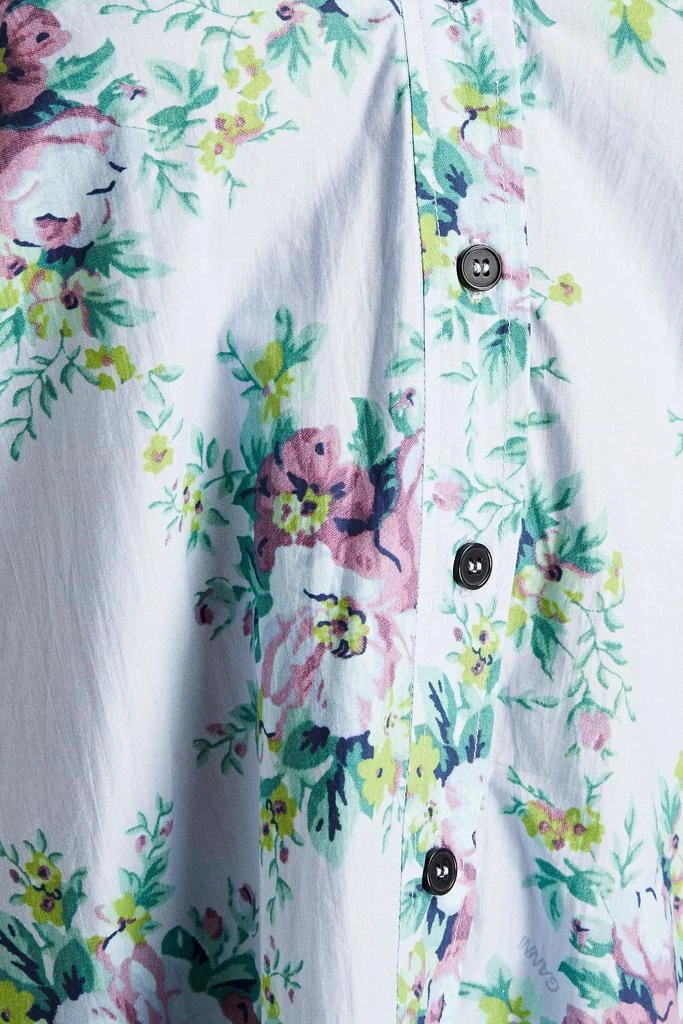 商品Ganni|Floral-print organic cotton-poplin shirt,价格¥780,第4张图片详细描述