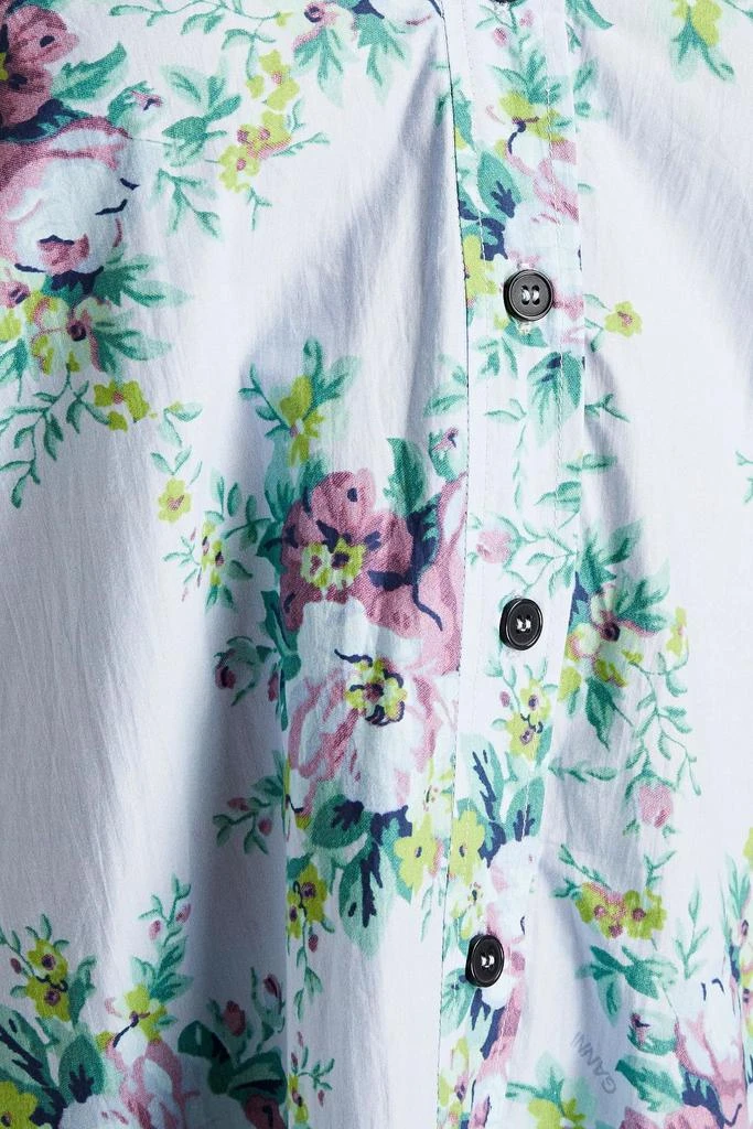 商品Ganni|Floral-print organic cotton-poplin shirt,价格¥271,第4张图片详细描述