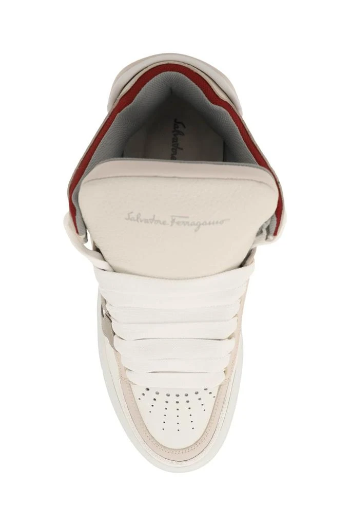 商品Salvatore Ferragamo|Salvatore ferragamo mid-top leather sneakers,价格¥3780,第2张图片详细描述