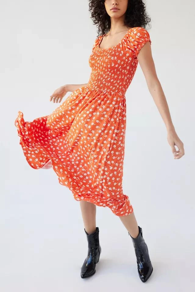 商品Urban Outfitters|UO Tessie Puff Sleeve Midi Dress,价格¥263,第1张图片