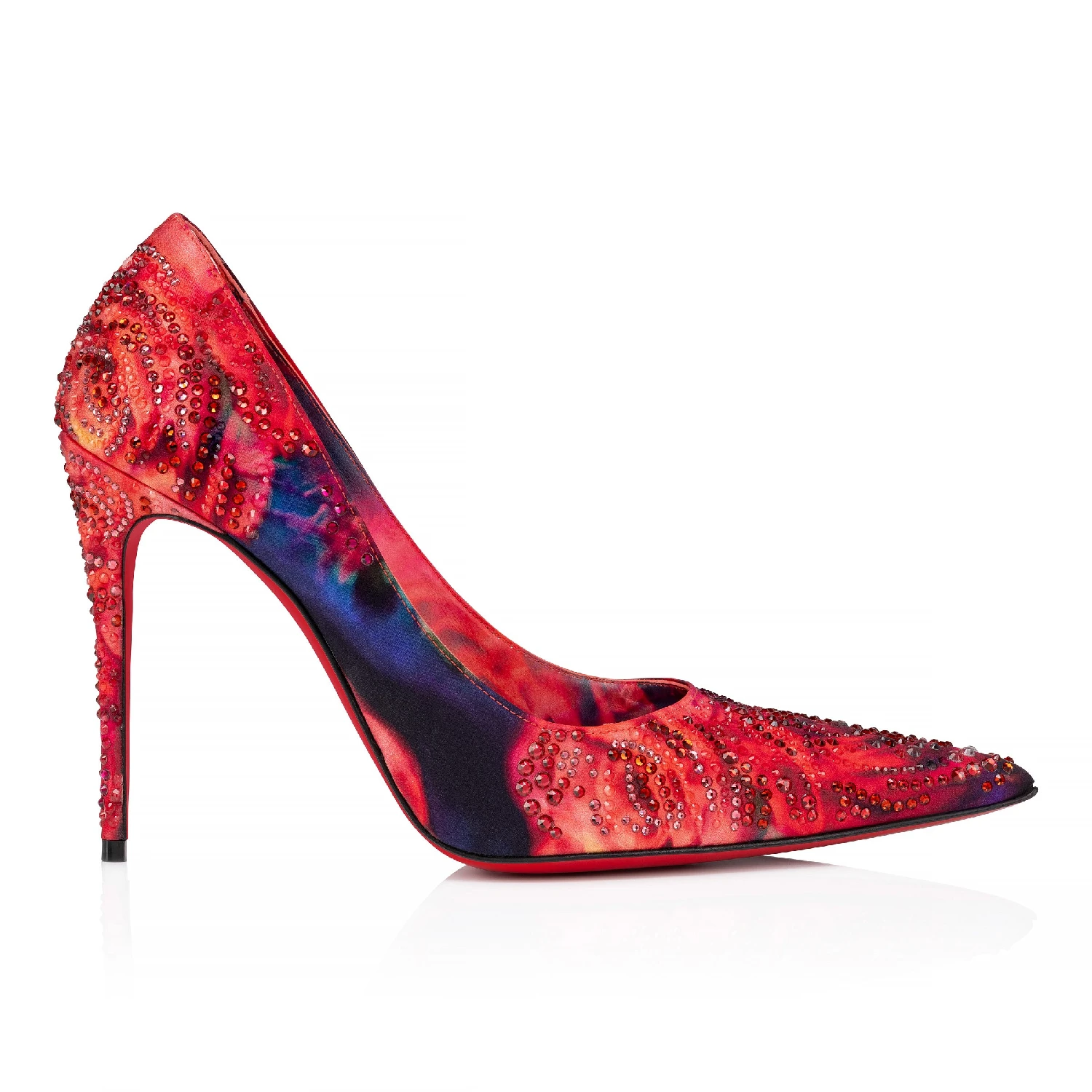 商品Christian Louboutin|【预售】 CL红底鞋 25春夏 女士 高跟鞋 Kate Max Roses Strass 1250317j646 ,价格¥15495,第1张图片