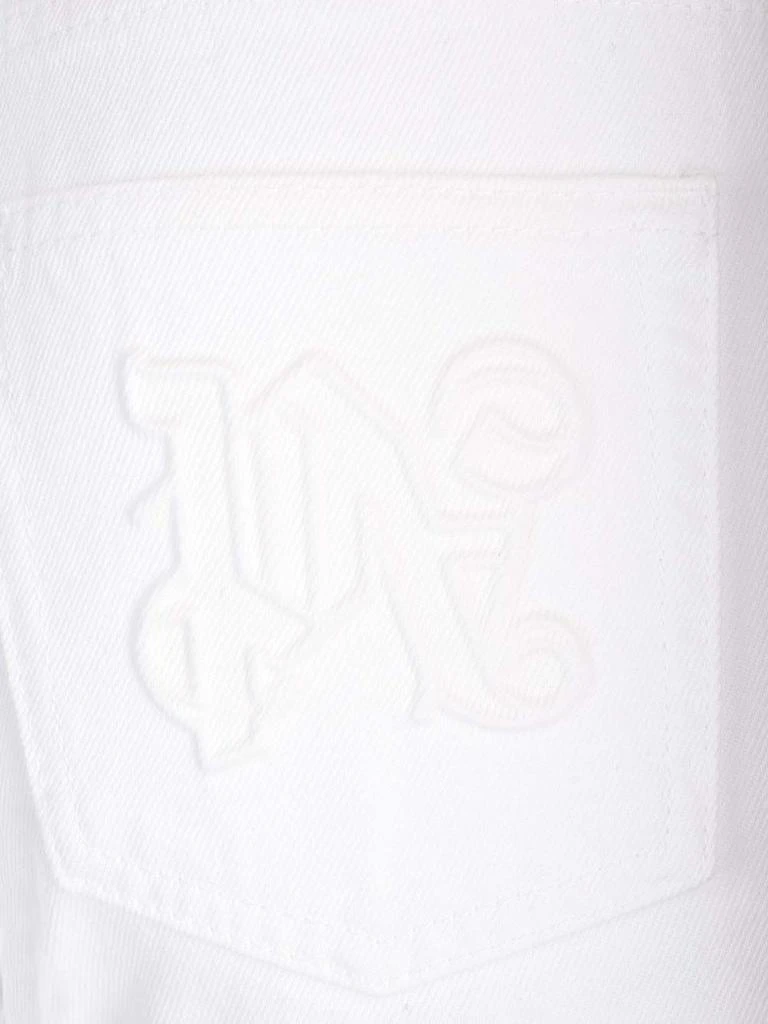 商品Palm Angels|Straight Leg Jeans White,价格¥4487,第4张图片详细描述