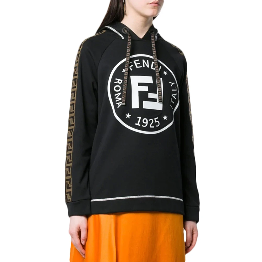 Fendi 芬迪 女士黑色双F标志连帽衫 FAF105-A6ML-F13IY 商品