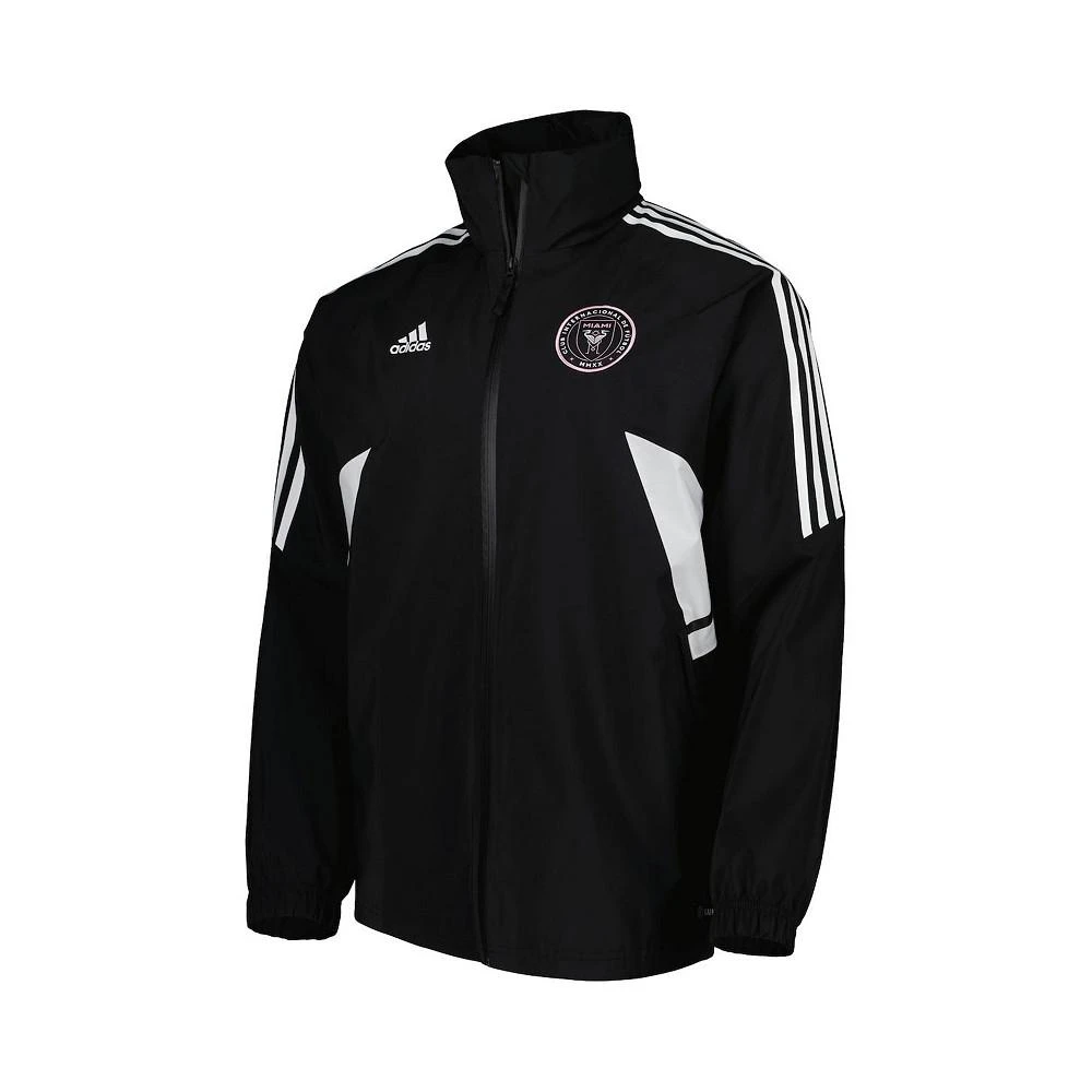 商品Adidas|Men's Black Inter Miami CF Full-Zip Hoodie Rain Jacket,价格¥1211,第2张图片详细描述