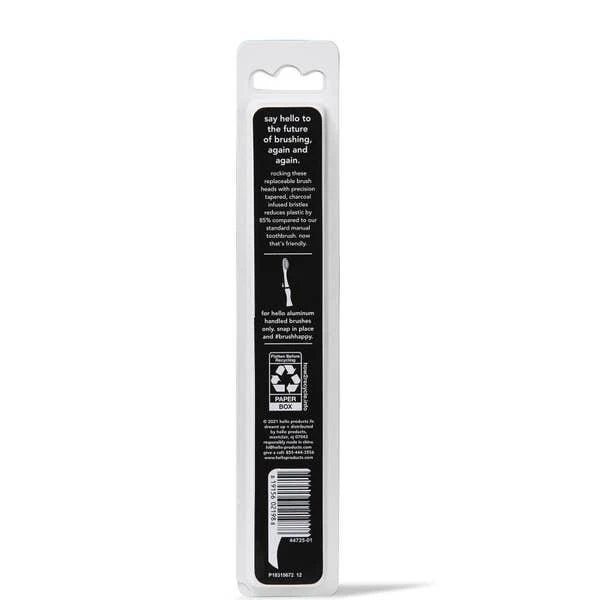 商品Hello|hello Toothbrush Charcoal Replacement Head Refills (2 Pack),价格¥45,第2张图片详细描述