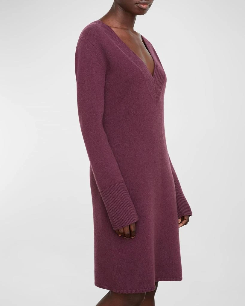 商品Vince|Short V-Neck Wool Sweater Dress,价格¥3790,第3张图片详细描述