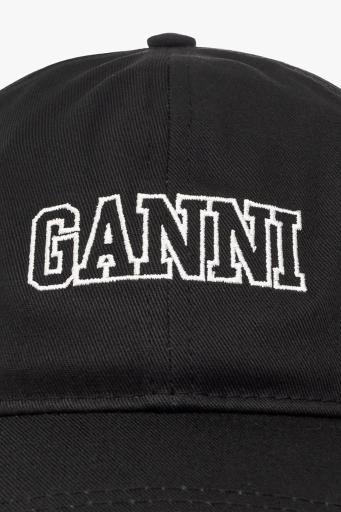 商品Ganni|Ganni Logo Embroidered Baseball Cap,价格¥497,第3张图片详细描述