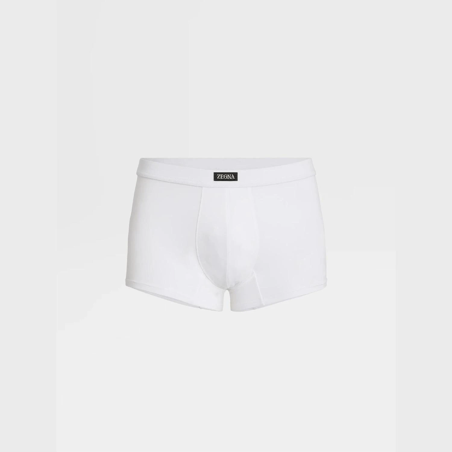 商品Zegna|【预售】 杰尼亚 24秋冬 男士 内裤 White Stretch Modal Trunks N2LC6-010-100,价格¥1019,第1张图片