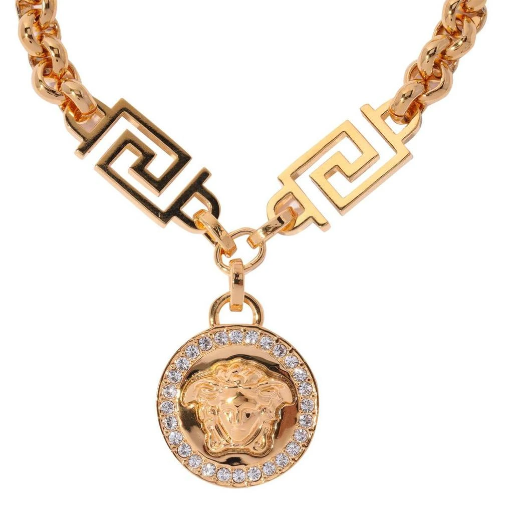 商品Versace|Versace La Medusa Greca Bracelet With Crystals - Women,价格¥4015,第2张图片详细描述