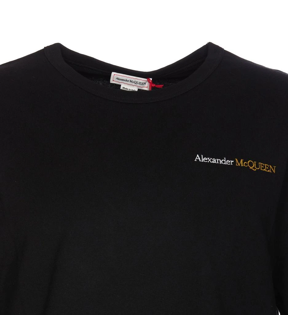 商品Alexander McQueen|Alexander McQueen Logo Embroidered Crewneck T-Shirt,价格¥2003,第4张图片详细描述