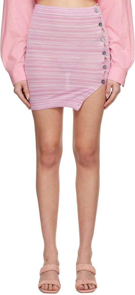 商品Gimaguas|SSENSE Exclusive Pink Jacaranda Miniskirt,价格¥423,第1张图片