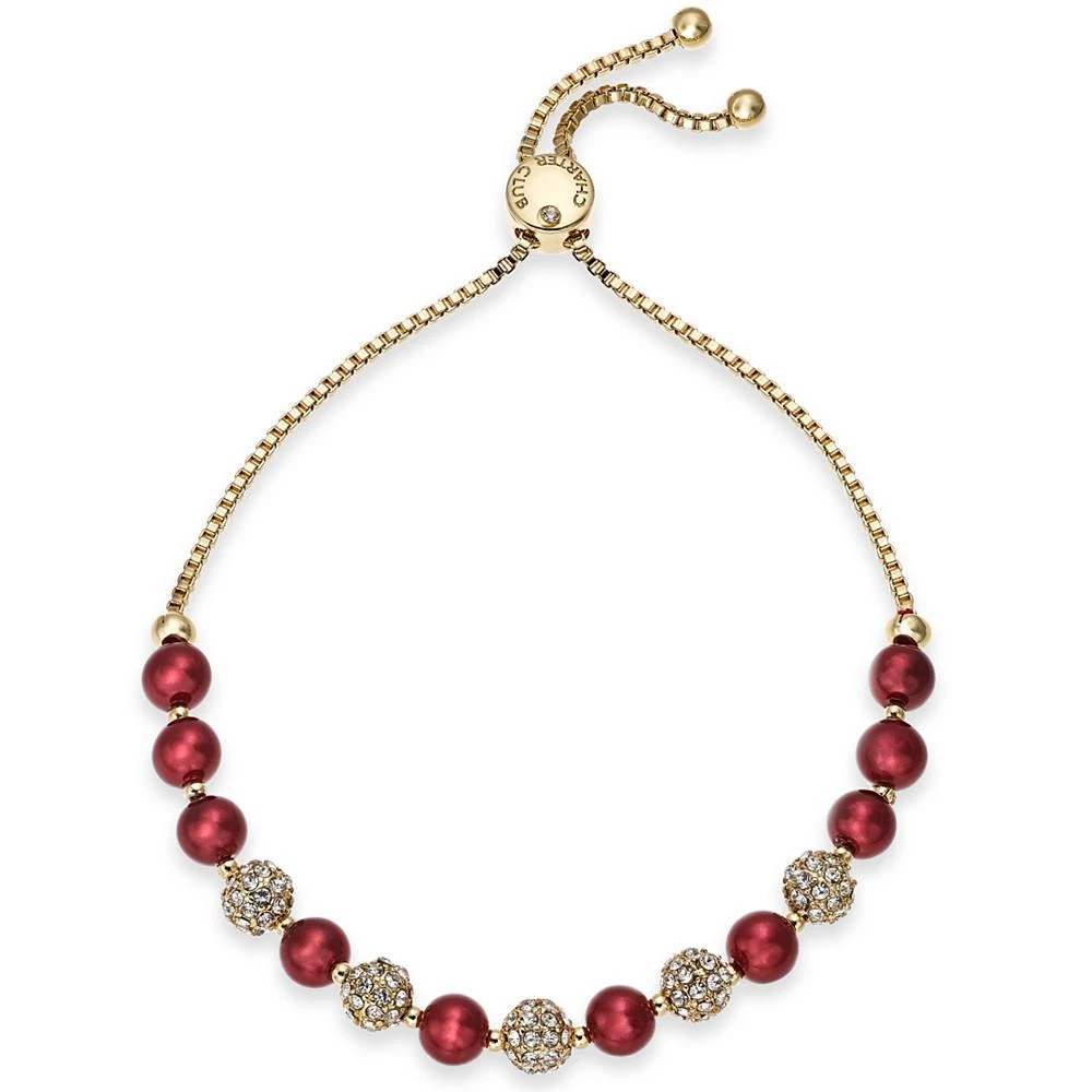 商品Charter Club|Pavé & Imitation Pearl Slider Bracelet, Created for Macy's,价格¥92,第1张图片