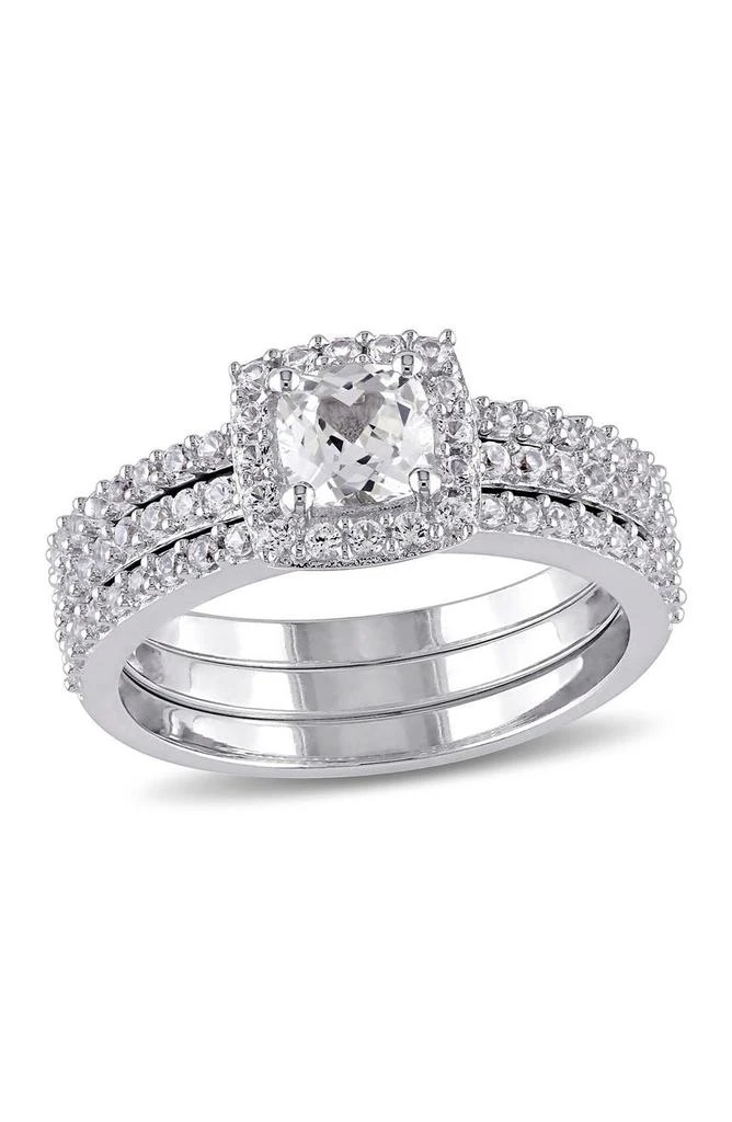 商品DELMAR|Created White Sapphire Bridal Ring Set,价格¥661,第1张图片
