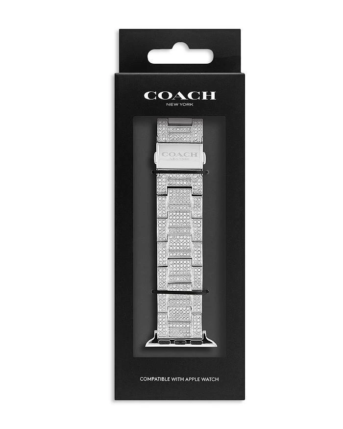 商品Coach|Apple Watch® Pavé Stainless Steel Bracelet 38mm/40mm,价格¥2214,第4张图片详细描述