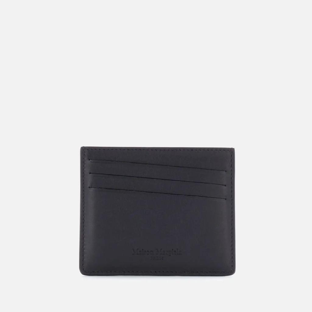 商品MAISON MARGIELA|Maison Margiela Men's Leather Credit Card Case - Black,价格¥1737,第1张图片