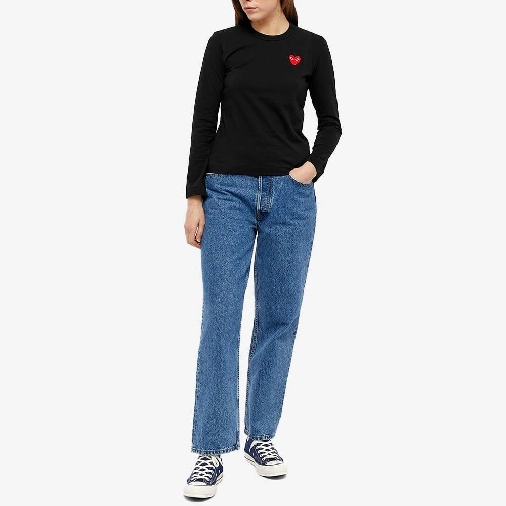 商品Comme des Garcons|Comme des Garcons Play Women's Long Sleeve Basic Logo T-Shirt,价格¥921,第4张图片详细描述