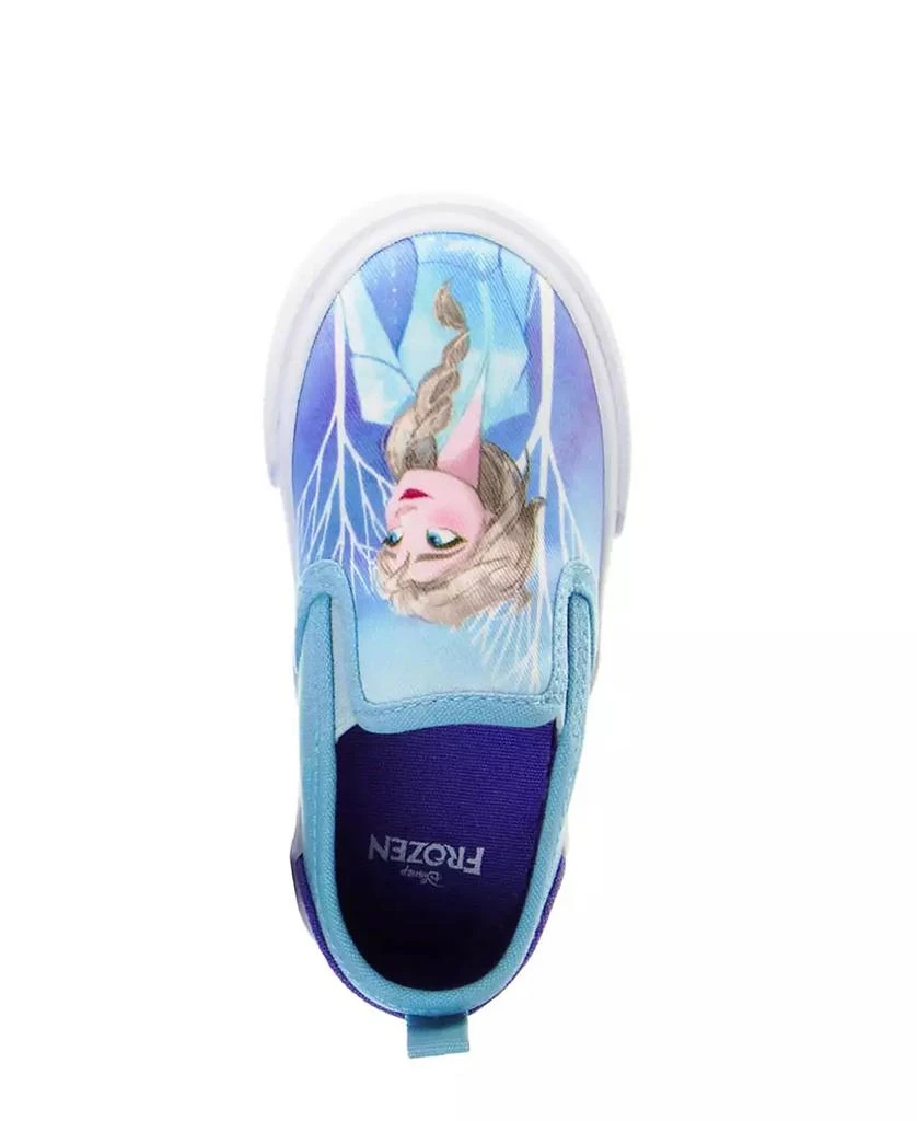 商品Disney|Little Girls Frozen Slip On Canvas Sneakers,价格¥264,第4张图片详细描述