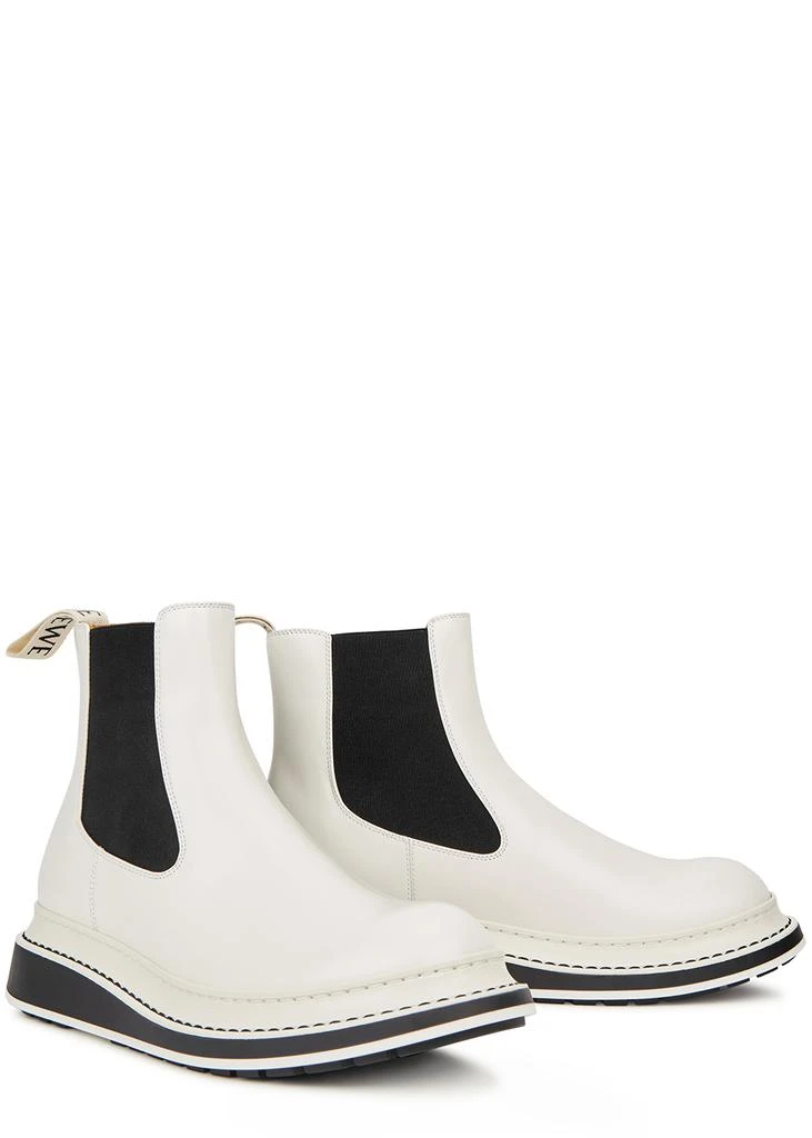 商品Loewe|White leather Chelsea boots,价格¥4323,第2张图片详细描述