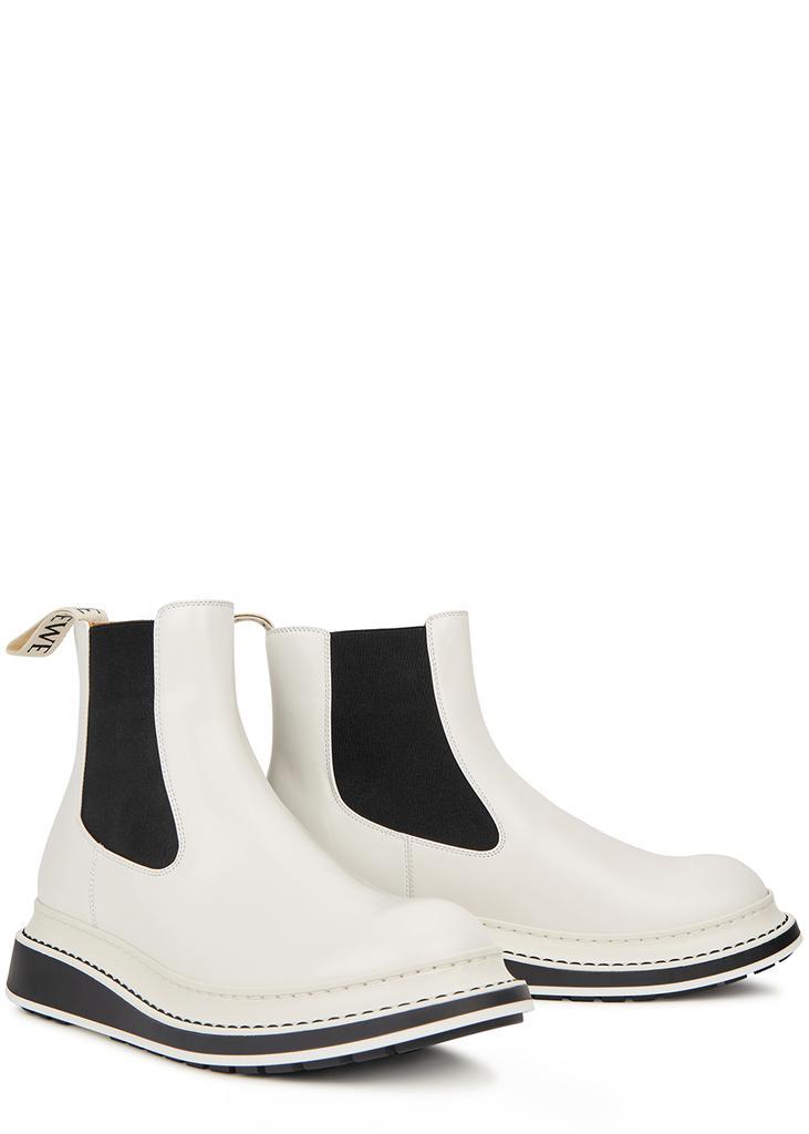 商品Loewe|White leather Chelsea boots,价格¥5995,第4张图片详细描述
