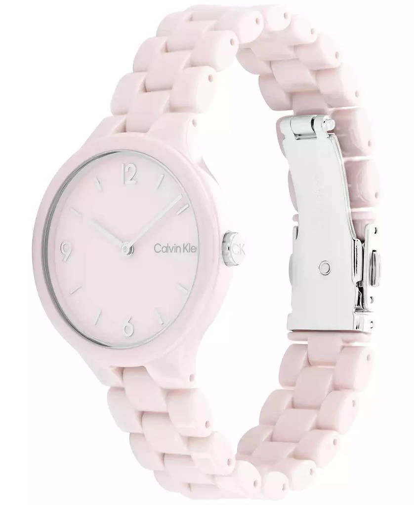 商品Calvin Klein|Blush Ceramic Bracelet Watch 32mm,价格¥1211,第2张图片详细描述