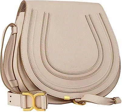 商品Chloé|Marcie Leather Crossbody Saddle Bag,价格¥11086,第3张图片详细描述