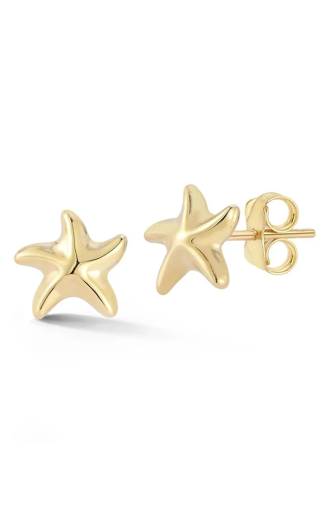 商品Ember Fine Jewelry|14K Gold Starfish Stud Earrings,价格¥1763,第1张图片