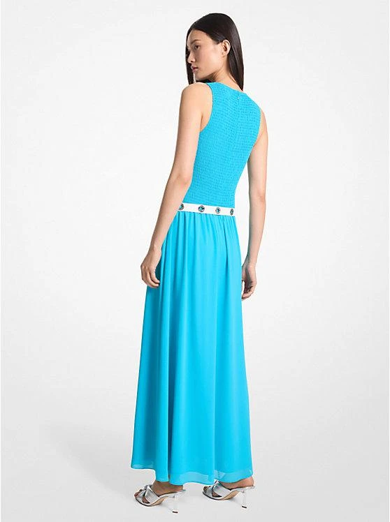 商品Michael Kors|Smocked Georgette Maxi Dress,价格¥1463,第2张图片详细描述