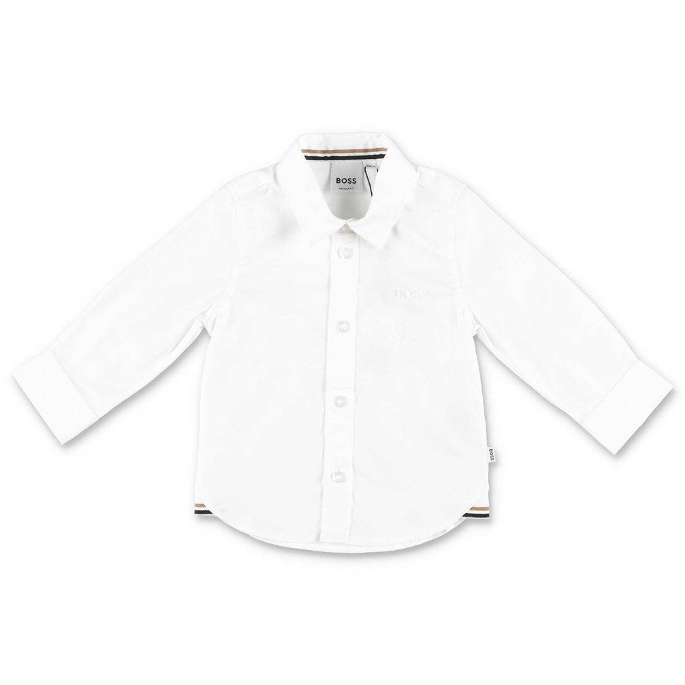 Hugo Boss Kids Buttoned Long-Sleeved Shirt商品第1张图片规格展示