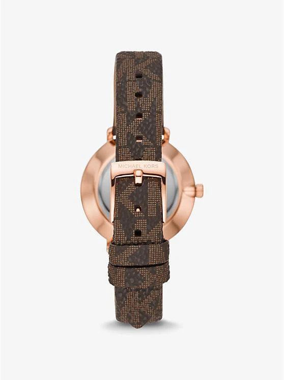 商品Michael Kors|Pyper Logo and Rose Gold-Tone Watch and Bracelet Set,价格¥1232,第3张图片详细描述