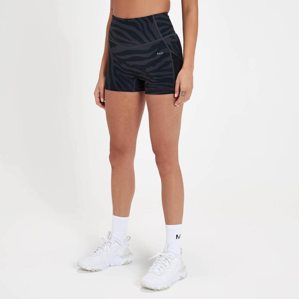 商品Myprotein|MP Women's Tempo Booty Shorts - Black Zebra,价格¥253,第6张图片详细描述