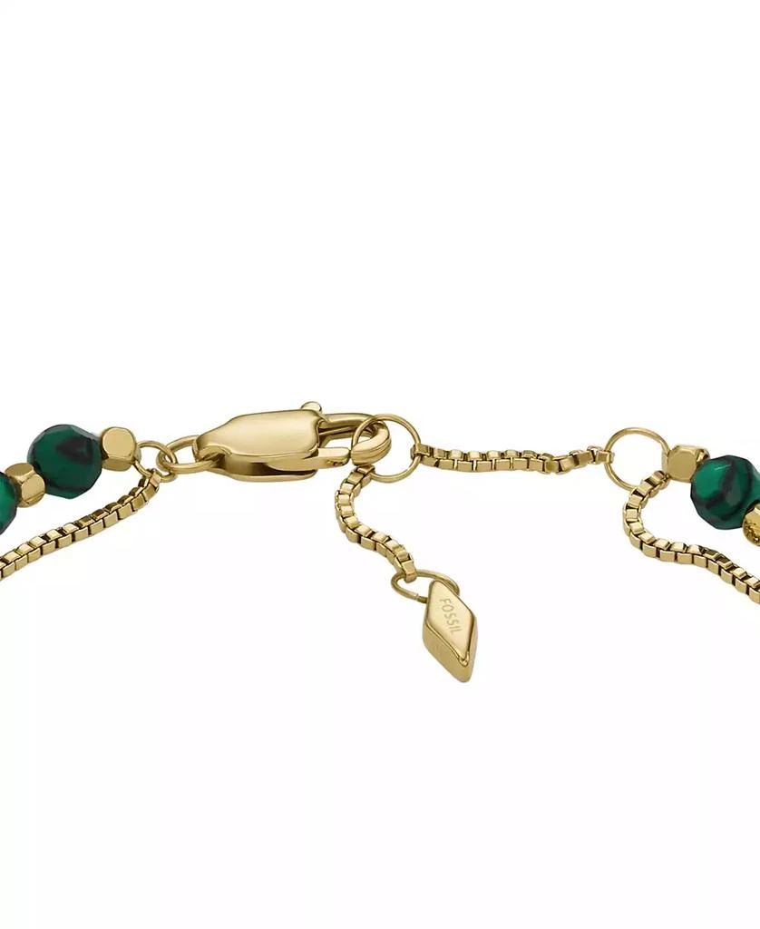 商品Fossil|All Stacked Up Malachite Beaded Bracelet,价格¥335,第3张图片详细描述