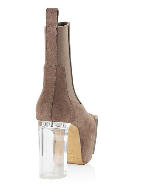 商品Rick Owens|Suede Kiss Platform Boots,价格¥14927,第5张图片详细描述