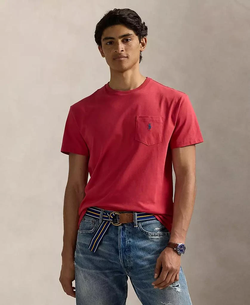 商品Ralph Lauren|男士棉质平纹针织 T 恤 多款配色,价格¥296,第1张图片