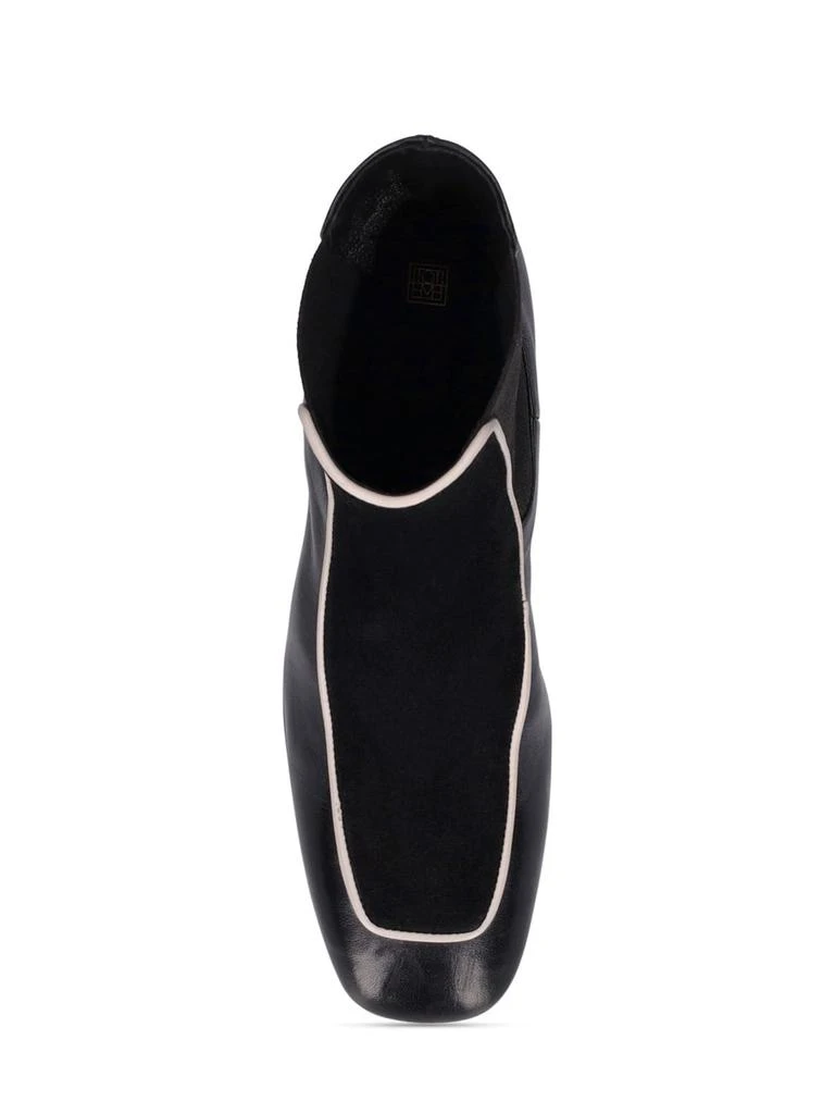 商品Totême|50mm The Block Heel Leather Ankle Boots,价格¥6347,第4张图片详细描述