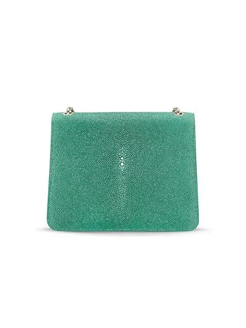 商品BVLGARI|Serpenti Galuchat Crossbody Bag,价格¥31354,第4张图片详细描述