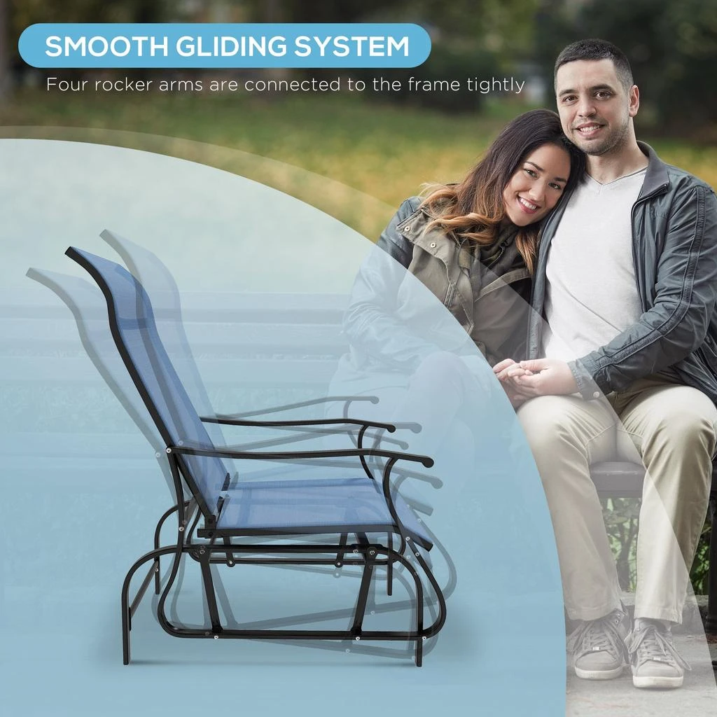 Streamdale Porch Glider Set with Tea Table Comfort and Style for Any Occasion 商品