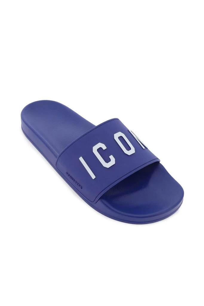 商品DSQUARED2|'Icon' rubber slides,价格¥743,第4张图片详细描述