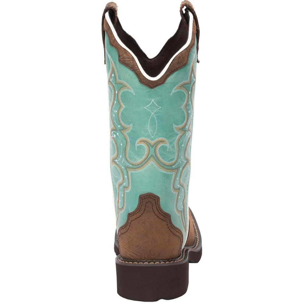 商品Justin Boots|Raya Embroidery Square Toe Cowboy Boots,价格¥1098,第3张图片详细描述