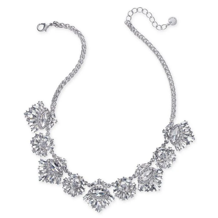 商品Charter Club|Silver-Tone Crystal Cluster Charm Collar Necklace, Created for Macy's,价格¥111,第1张图片