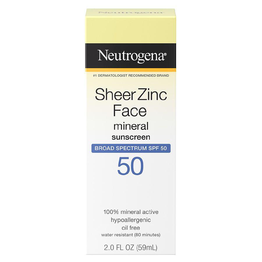 Sheer Zinc Dry-Touch Face Sunscreen With SPF 50 Fragrance Free商品第1张图片规格展示