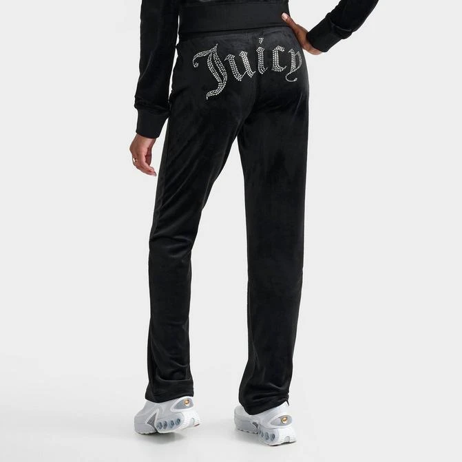 商品Juicy Couture|Women's Juicy Couture OG Big Bling Velour Track Pants,价格¥737,第1张图片