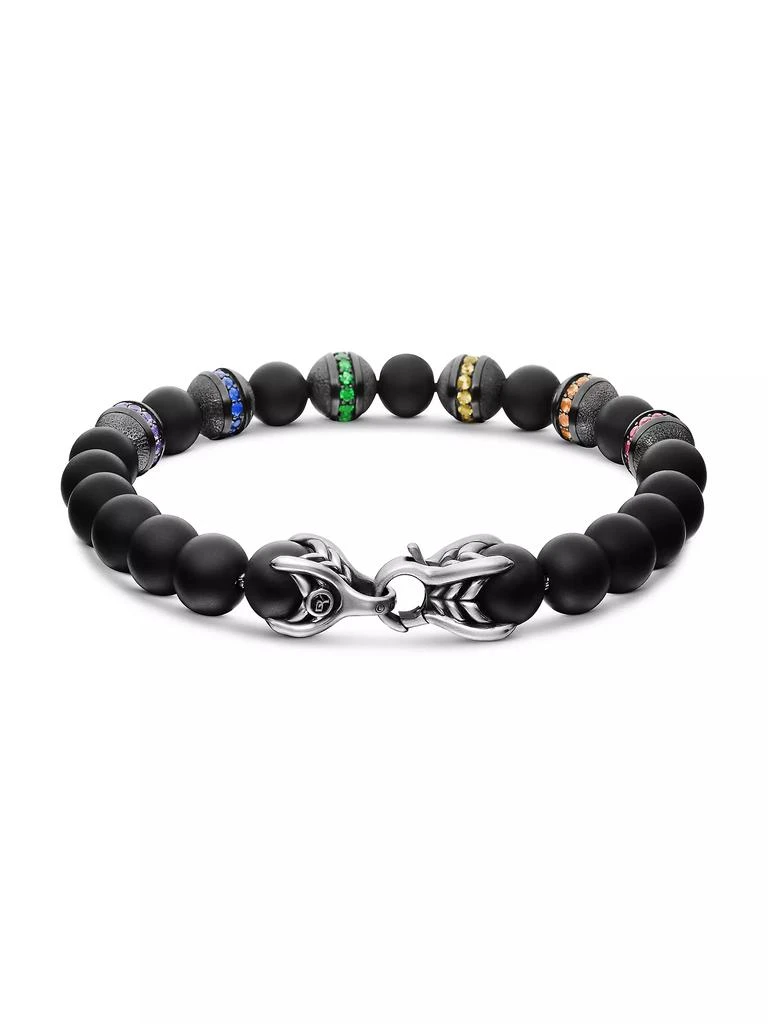 商品David Yurman|Spiritual Beads Rainbow Bracelet in Sterling Silver,价格¥20978,第4张图片详细描述