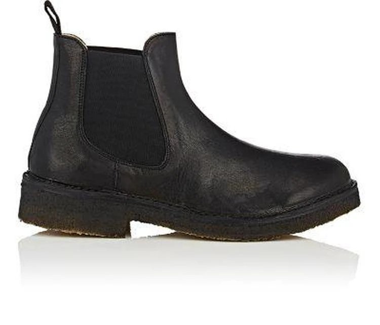 商品Barneys New York|Grained Leather Chelsea Boots,价格¥1320,第1张图片