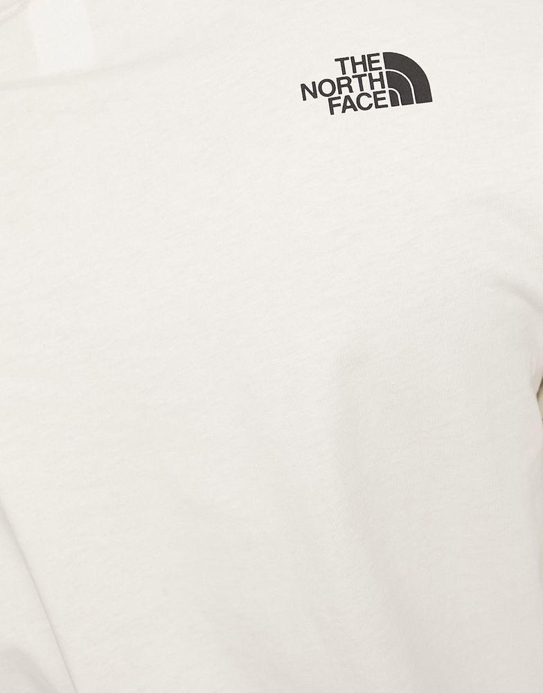 The North Face Coordinates long sleeve chest print t-shirt in off white商品第3张图片规格展示