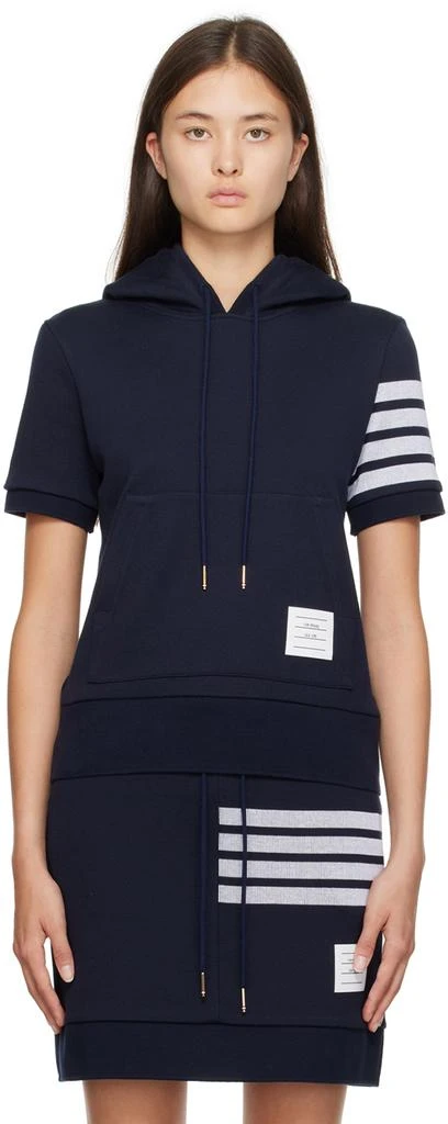 商品Thom Browne|Navy 4-Bar Hoodie,价格¥2587,第1张图片