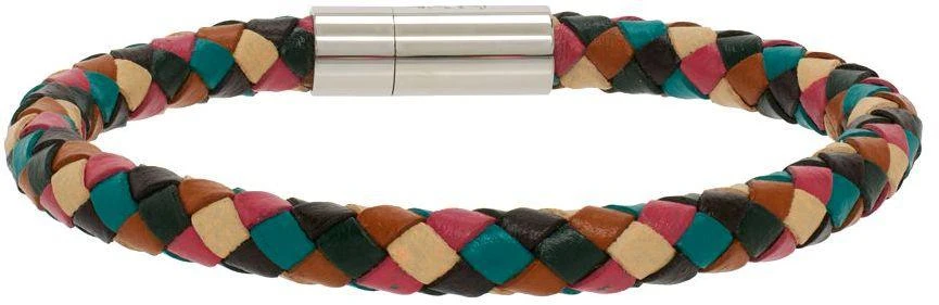 商品Paul Smith|Multicolor Leather Bracelet,价格¥488,第4张图片详细描述